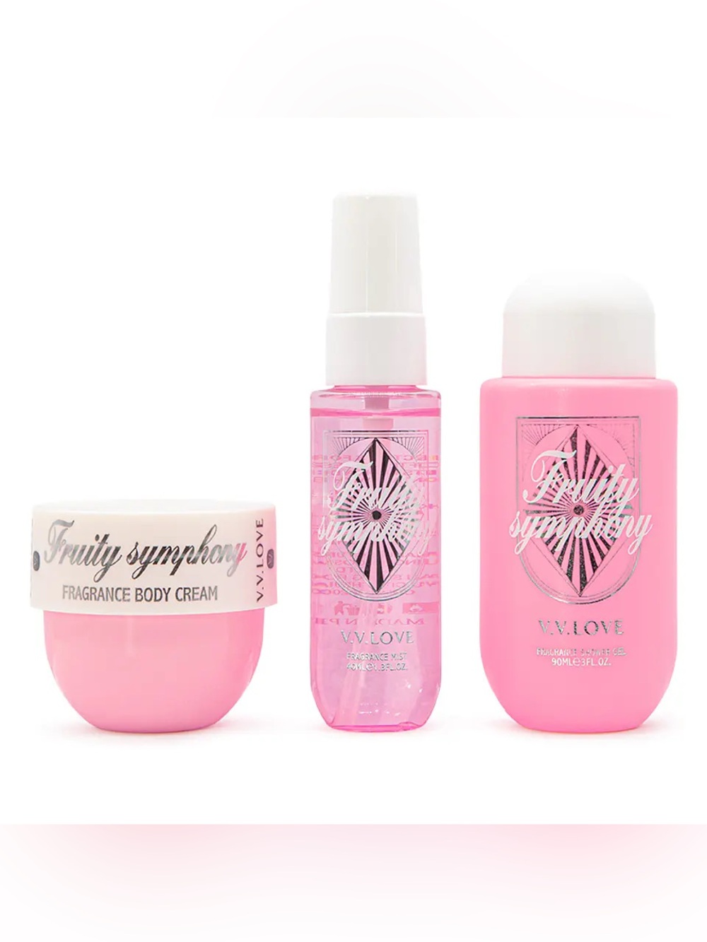 Fruity Symphony Pink Bath & Body Gift Set - Picture 2 of 2